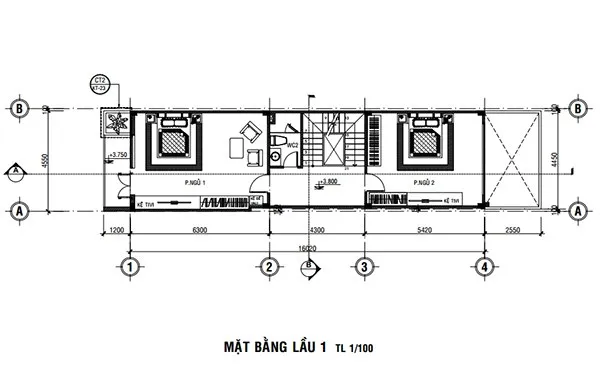 5 mẫu thiết kế nhà 2 tầng 4x16m cho gia đình 3-4 thành viên