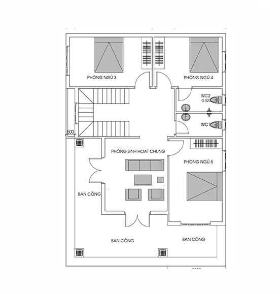 5 mẫu thiết kế nhà 2 tầng 9x13m đẹp sang trọng ai cũng cần tham khảo