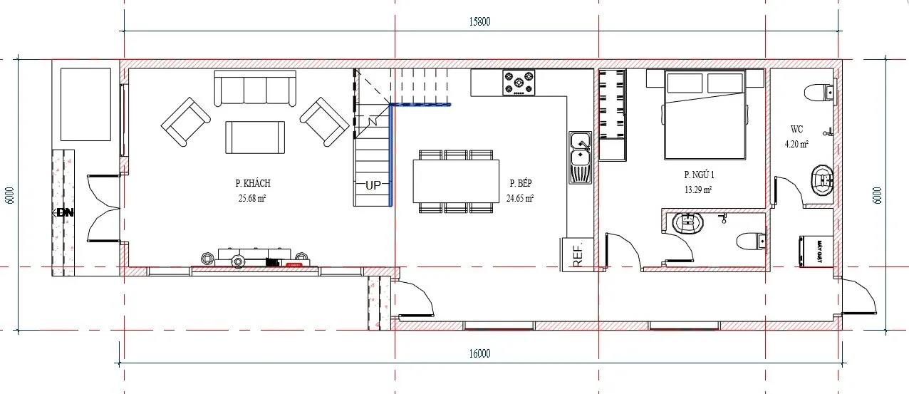 6 mẫu nhà cấp 4 gác lửng đẹp 3 phòng ngủ được ưa chuộng hiện nay