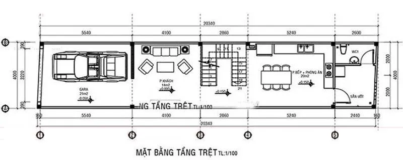 6 mẫu nhà ống 2 tầng 4x20m 2021 hot có mặt bằng chi tiết công năng