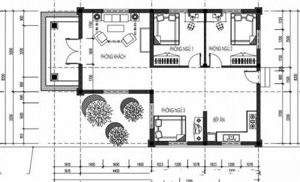 Bật mí 7 mẫu nhà cấp 4 hình chữ l 3 phòng ngủ tiện nghi và đẹp mắt