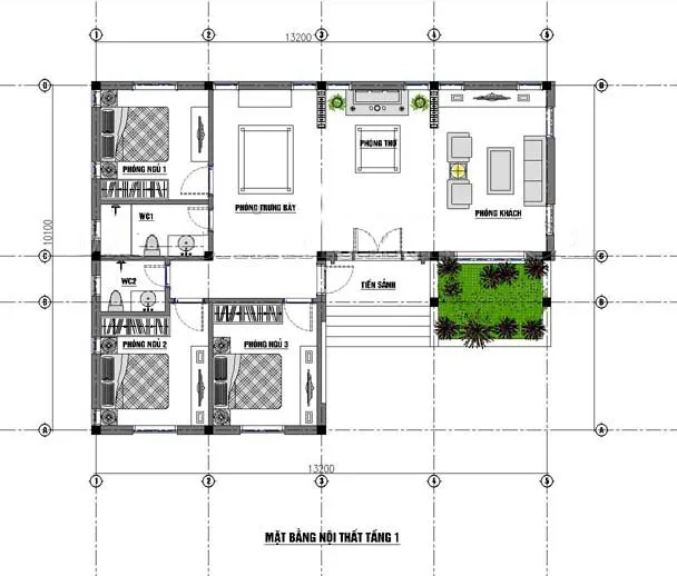 Bật mí 7 mẫu nhà cấp 4 hình chữ l 3 phòng ngủ tiện nghi và đẹp mắt