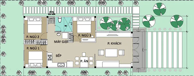 Bật mí 7 mẫu nhà cấp 4 hình chữ l 3 phòng ngủ tiện nghi và đẹp mắt