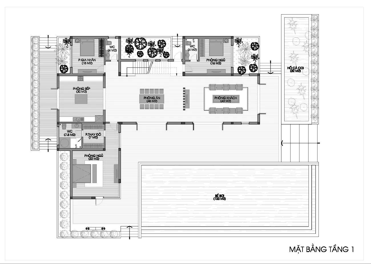 Biệt thự 2 tầng có bể bơi hiện đại ấn tượng hiện nay