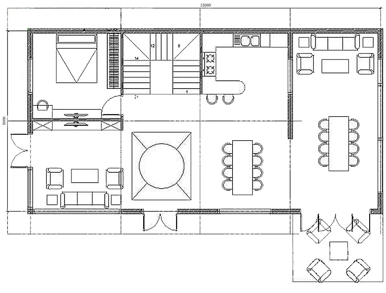 Biệt thự mini 3 tầng hiện đại 5 phòng ngủ