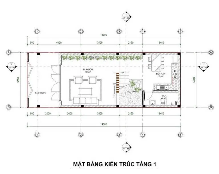 Bộ sưu tập 5 mẫu nhà 3 tầng 5x14m hiện đại đáng xây hiện nay