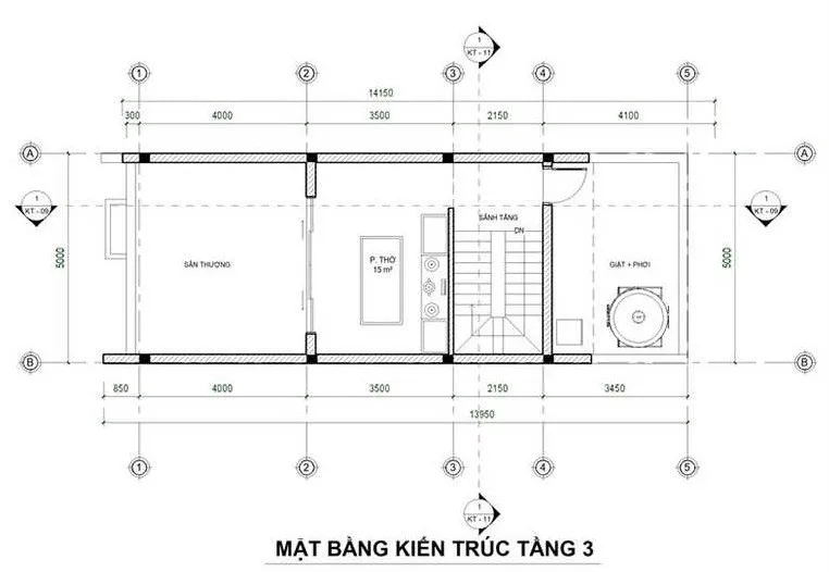 Bộ sưu tập 5 mẫu nhà 3 tầng 5x14m hiện đại đáng xây hiện nay