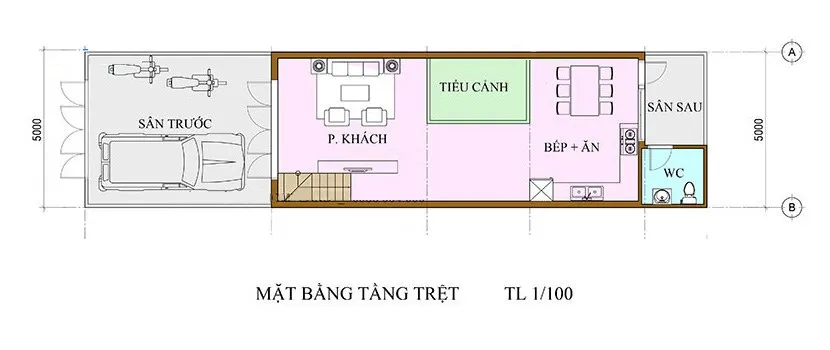 Bộ sưu tập 5 mẫu nhà 3 tầng 5x14m hiện đại đáng xây hiện nay