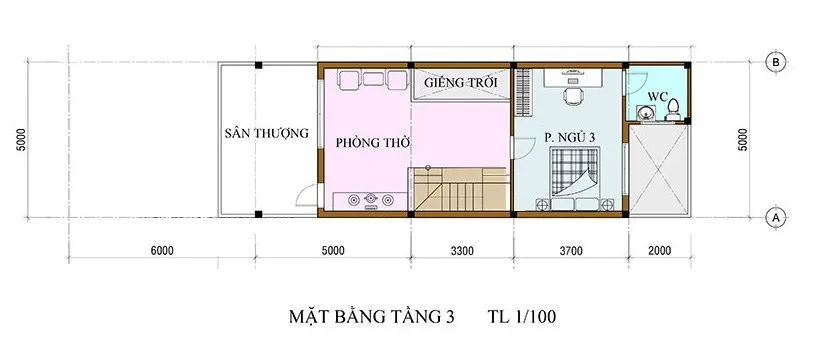 Bộ sưu tập 5 mẫu nhà 3 tầng 5x14m hiện đại đáng xây hiện nay