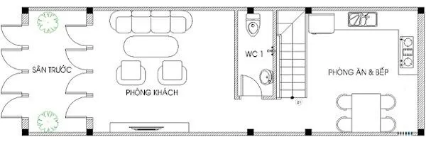 Bộ sưu tập 5 mẫu nhà 3 tầng 5x14m hiện đại đáng xây hiện nay