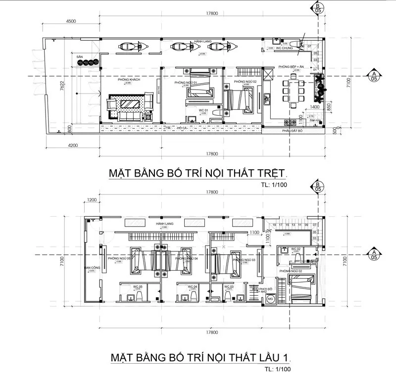 Bộ sưu tập 6 mẫu nhà ống 2 tầng mặt tiền 7m đẹp mãn nhãn