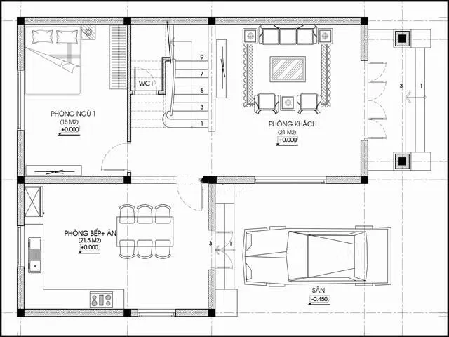 BST mẫu biệt thự 2 tầng chữ l đẹp và sang trọng nhất hiện nay