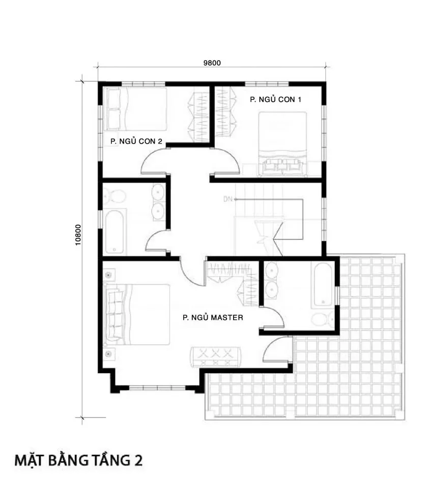 Chia sẻ 7 mẫu biệt thự 2 tầng mái thái đẹp và hiện đại