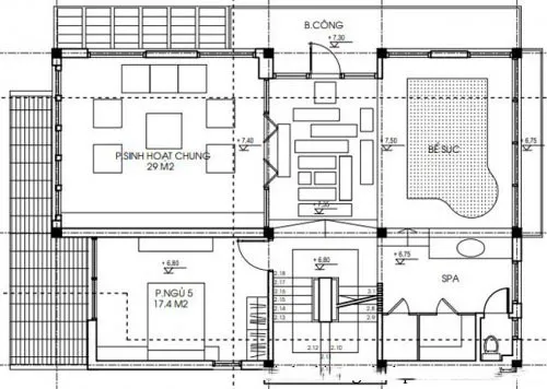 Chiêm ngưỡng mẫu biệt thự tân cổ điển 5 phòng ngủ có phòng Spa đẹp