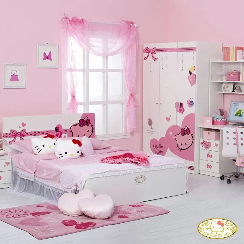 Chiêm ngưỡng những mẫu nội thất phòng ngủ Hello Kitty “ngọt” rụng rời