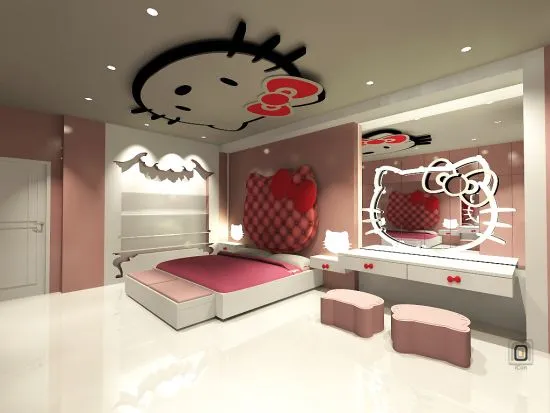 Chiêm ngưỡng những mẫu nội thất phòng ngủ Hello Kitty “ngọt” rụng rời