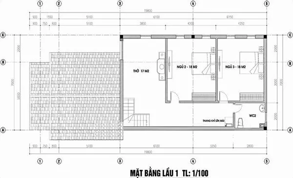 Chọn lọc 5 mẫu nhà cấp 4 gác lửng chữ l đẹp nhiều người mê