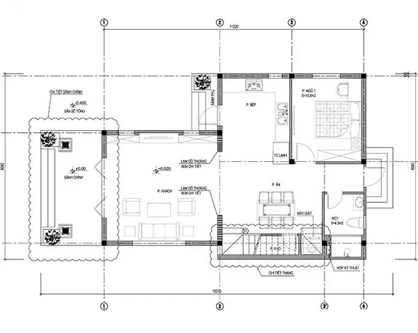 Chọn lọc 5 mẫu nhà cấp 4 gác lửng chữ l đẹp nhiều người mê