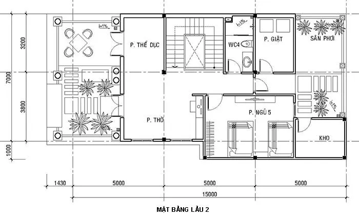 Cuốn hút với 4 mẫu nhà 3 tầng 7x15m đẹp hiện đại