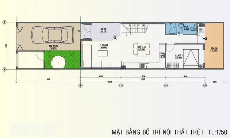 Đắm chìm trong 4 mẫu nhà 3 tầng 5x20m đẹp ngất ngây