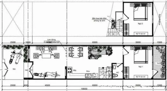 Điểm danh mẫu nhà cấp 4 gác lửng 2 phòng ngủ đẹp và hiện đại