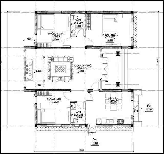 Điểm qua 5 mẫu nhà cấp 4 chữ u 3 phòng ngủ ai thấy cũng muốn xây