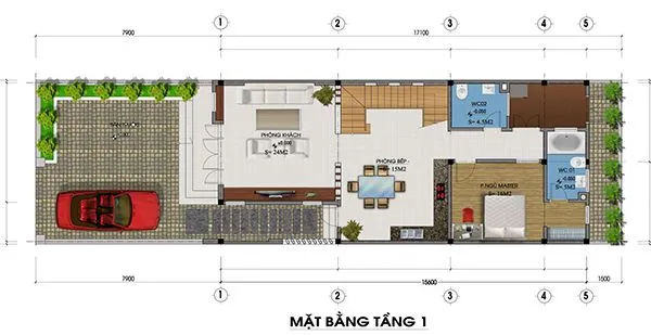 Hút hồn 5 mẫu nhà ống 2 tầng 80m2 đẹp hiện đại khó cưỡng