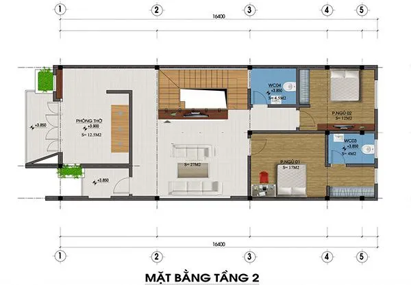 Hút hồn 5 mẫu nhà ống 2 tầng 80m2 đẹp hiện đại khó cưỡng