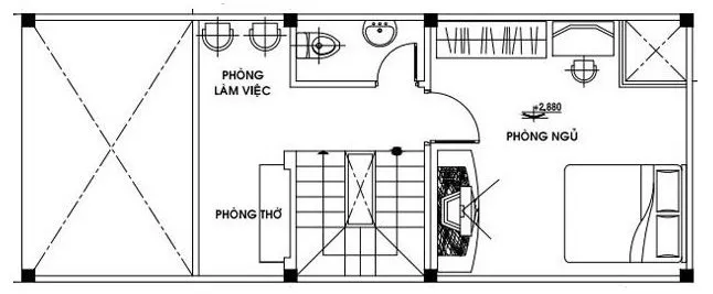 Khám phá mẫu bản vẽ nhà cấp 4 có gác lửng 250 triệu