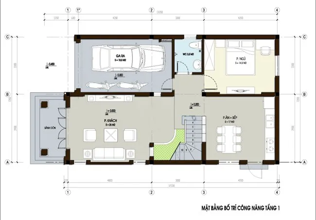 Khó rời mắt trước 6 bản vẽ thiết kế nhà 2 tầng 8x12m đẹp nức lòng