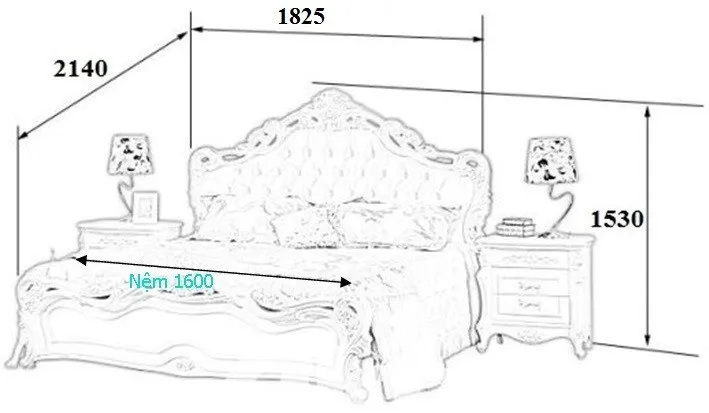 Kích thước giường ngủ theo phong thủy