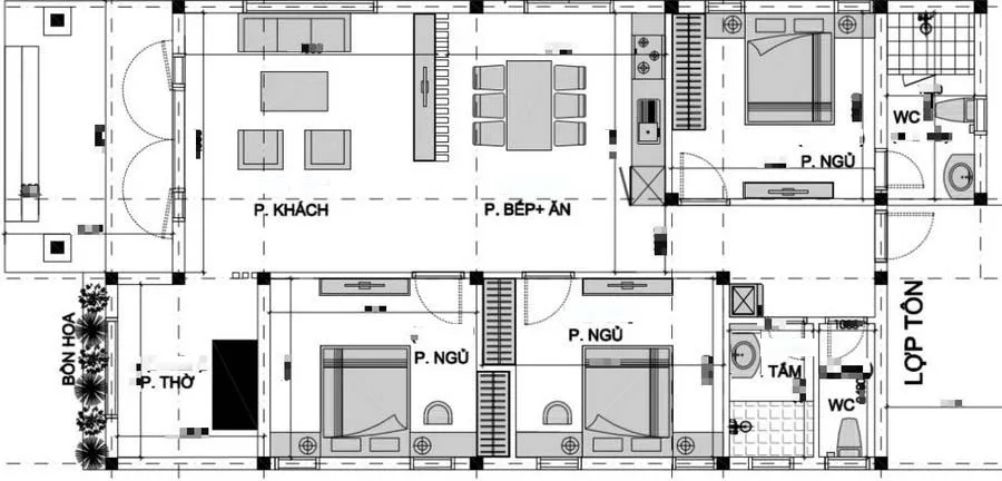 Mãn nhãn với 5 mẫu nhà cấp 4 mái thái 2 mặt tiền đẹp hết ý