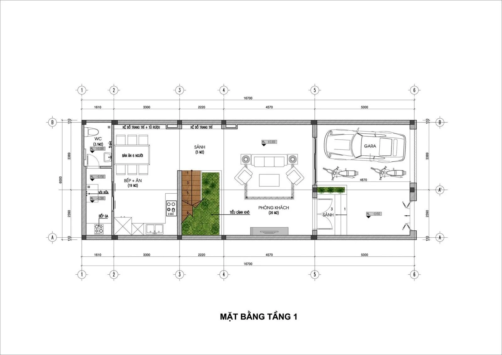 Mặt tiền nhà ống 3 tầng hiện đại đầy sức sống tại Hải Dương