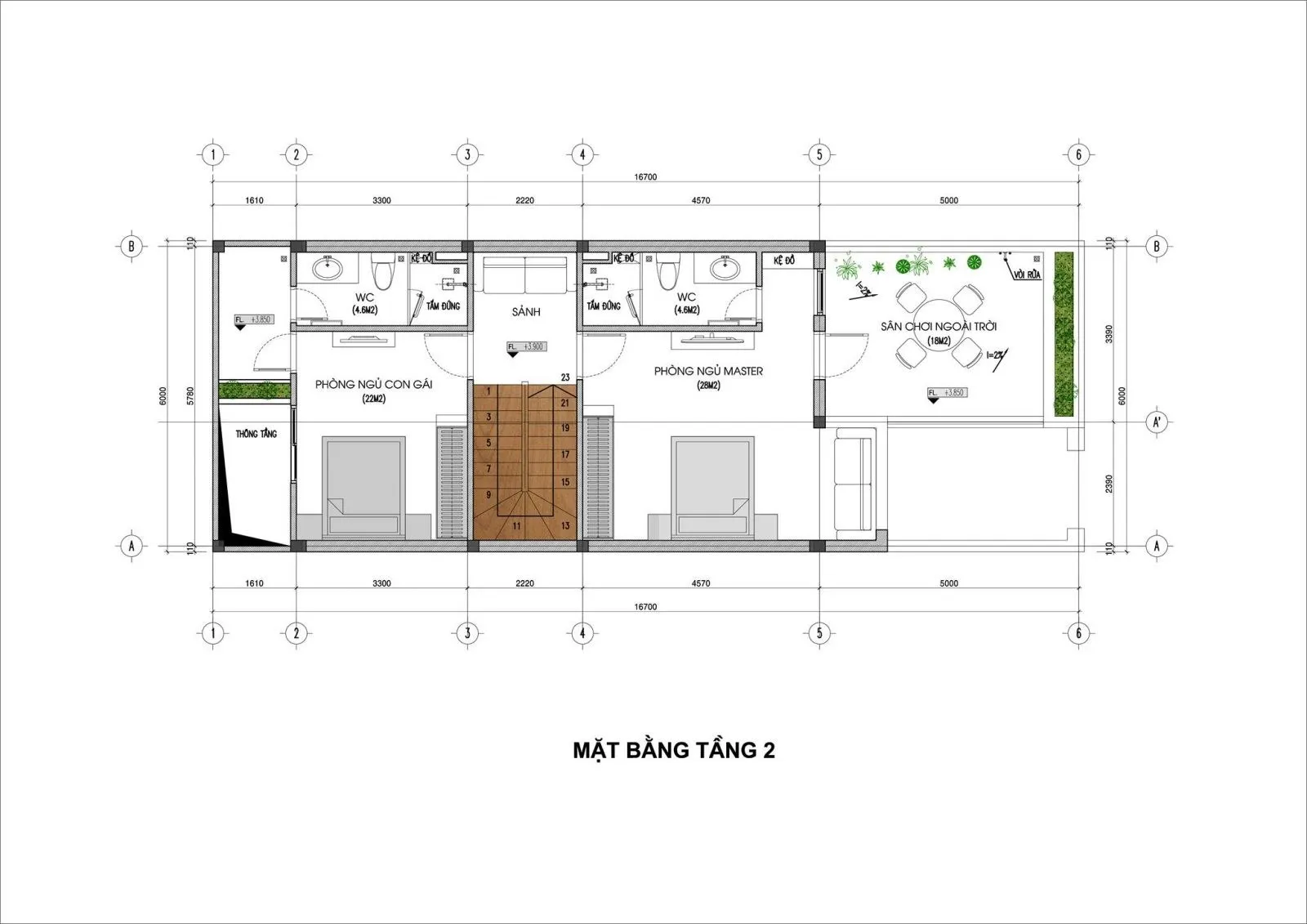 Mặt tiền nhà ống 3 tầng hiện đại đầy sức sống tại Hải Dương