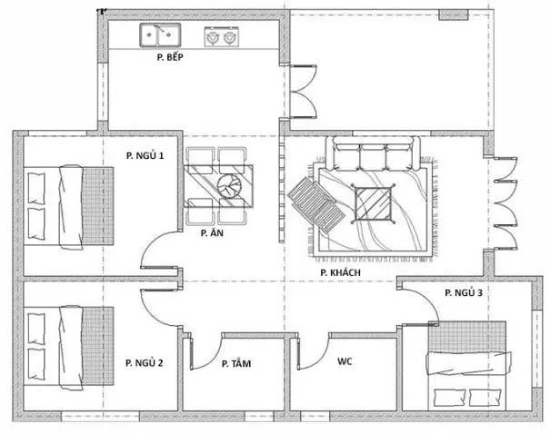 Mẫu biệt thự 1 tầng 9x12m được quan tâm nhất hiện nay