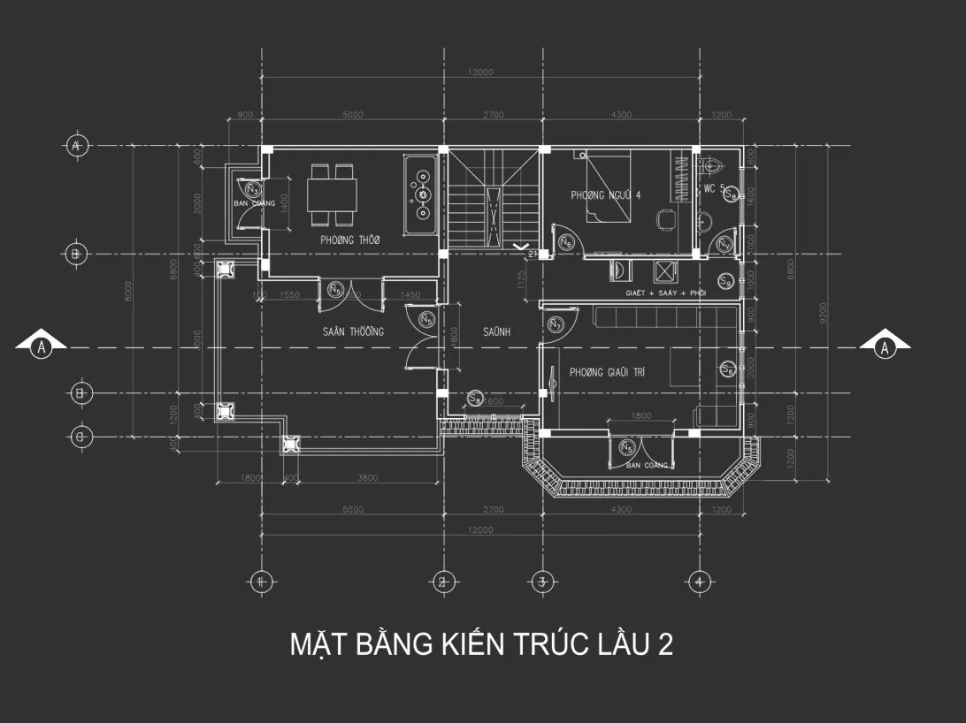 Mẫu biệt thự mini nông thôn 3 tầng mái thái