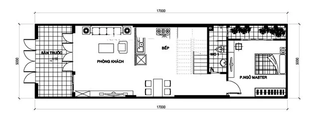 Mẫu nhà 2 tầng 5x17m đẹp độc đáo phá cách ai nhìn cũng thích