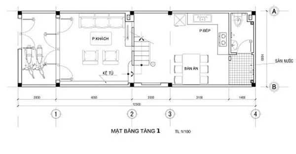 Mẫu nhà 2 tầng nông thôn 700 triệu 2 phòng ngủ