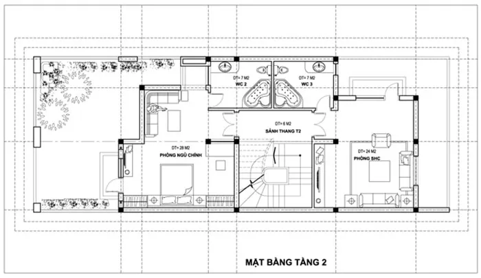 Mẫu nhà 3 tầng mặt tiền 6m hiện đại của Mr. Tùng – Hải Phòng