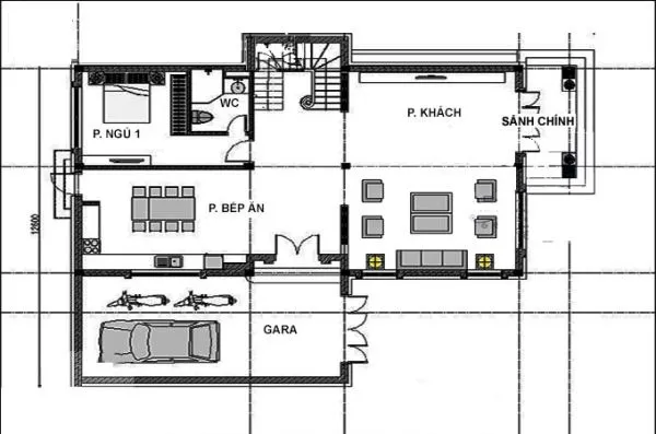 Mẫu nhà biệt thự 2 tầng mái bằng hiện đại được nhiều người lựa chọn