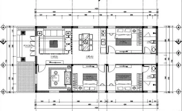 Mẫu nhà cấp 4 3 phòng ngủ mái thái hiện đại tại Thanh Hóa