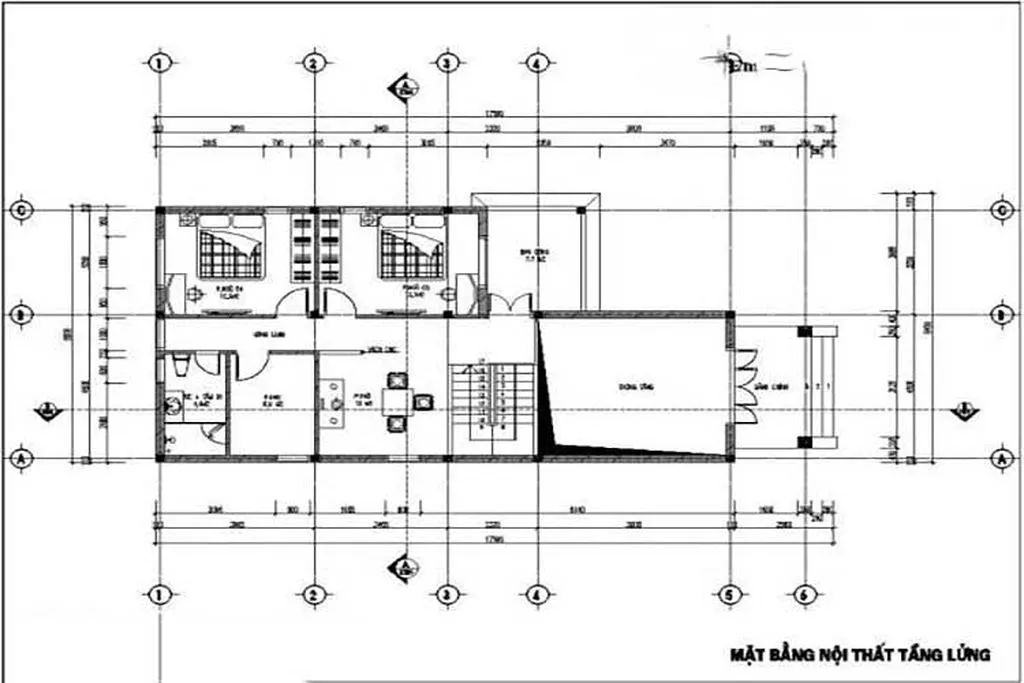 Mẫu nhà cấp 4 có gác lửng 4 phòng ngủ kinh phí đầu tư 600 triệu