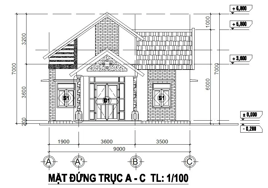 Mẫu nhà cấp 4 mái Thái chữ L đẹp và những điều cần lưu ý