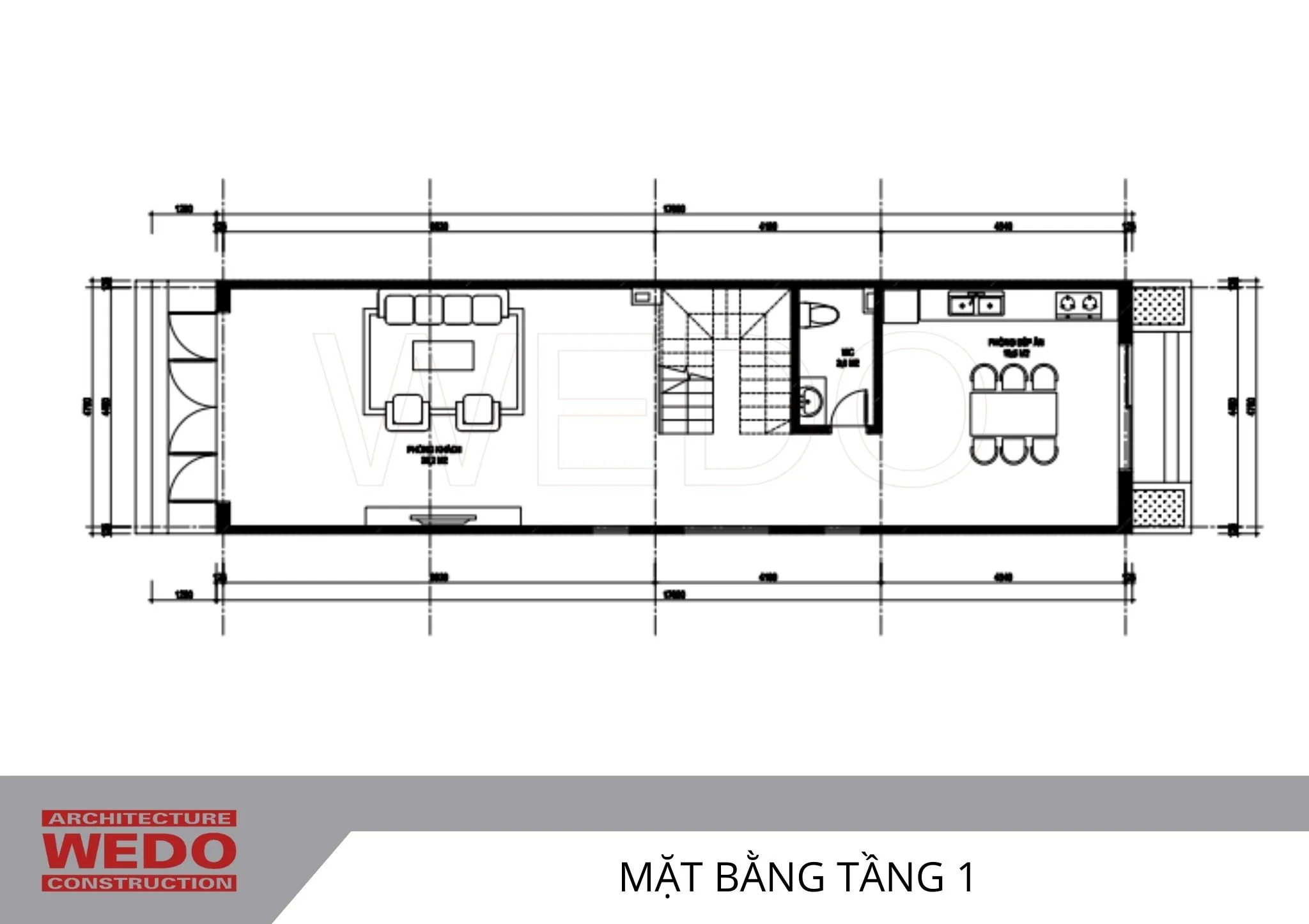 Mẫu nhà ống 3 tầng mái bằng 3 phòng ngủ hiện đại tại Sóc Sơn, Hà Nội – WEDO