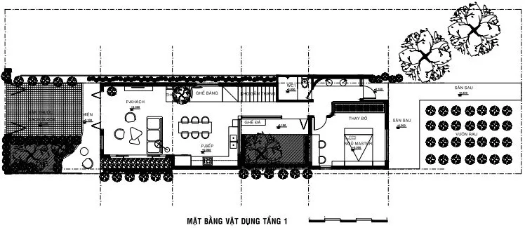 Mẫu thiết kế nhà 2.5 tầng đẹp mang hơi hướng “Hội An”