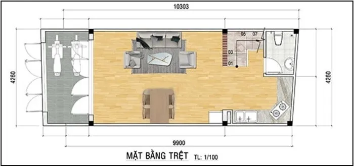 Mê đắm 5 mẫu nhà 4x10m 3 tầng nhỏ xinh giữa lòng phố thị