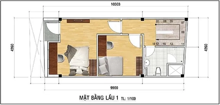 Mê đắm 5 mẫu nhà 4x10m 3 tầng nhỏ xinh giữa lòng phố thị