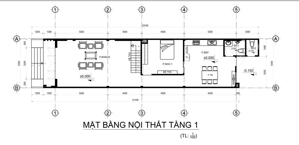 Mê đắm 5 mẫu nhà ống 2 tầng 5x23m đẹp tinh tế và sang trọng