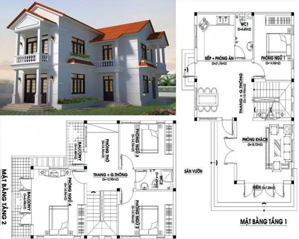 Năm 2024 có thể xây nhà 2 tầng mái thái 500 triệu ở nông thôn?