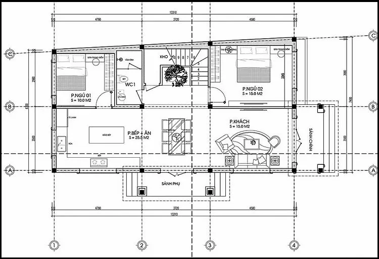 Ngắm 4 mẫu nhà 2 tầng 7x13m đẹp nhìn là muốn ở